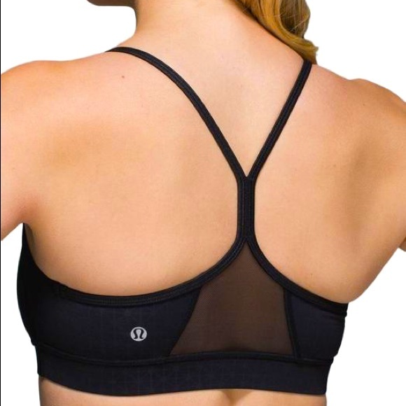 lululemon athletica Other - Lululemon Black Flow Activewear Sports Bra size 8